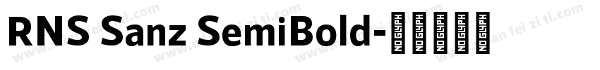 RNS Sanz SemiBold字体转换